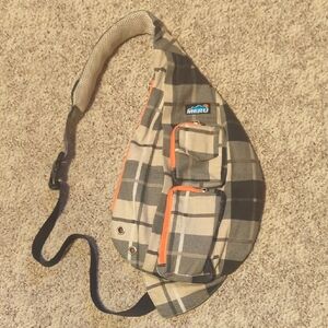 Meru Sling Bag Brown Orange Crossbody Outdoor Bag Great Condition